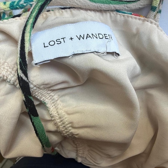 Lost + Wander multi-coloured floral maxi dress w/ adjustable straps (size L) 194 - Picture 5 of 6